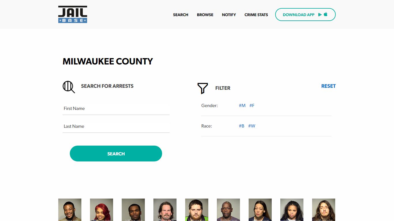 Milwaukee County Jail Inmate Search and Mugshots | JailBase