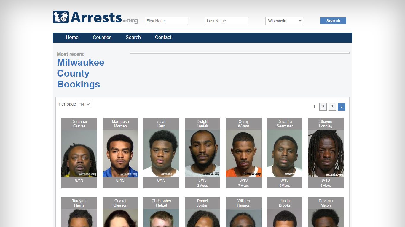 Milwaukee County Arrests and Inmate Search