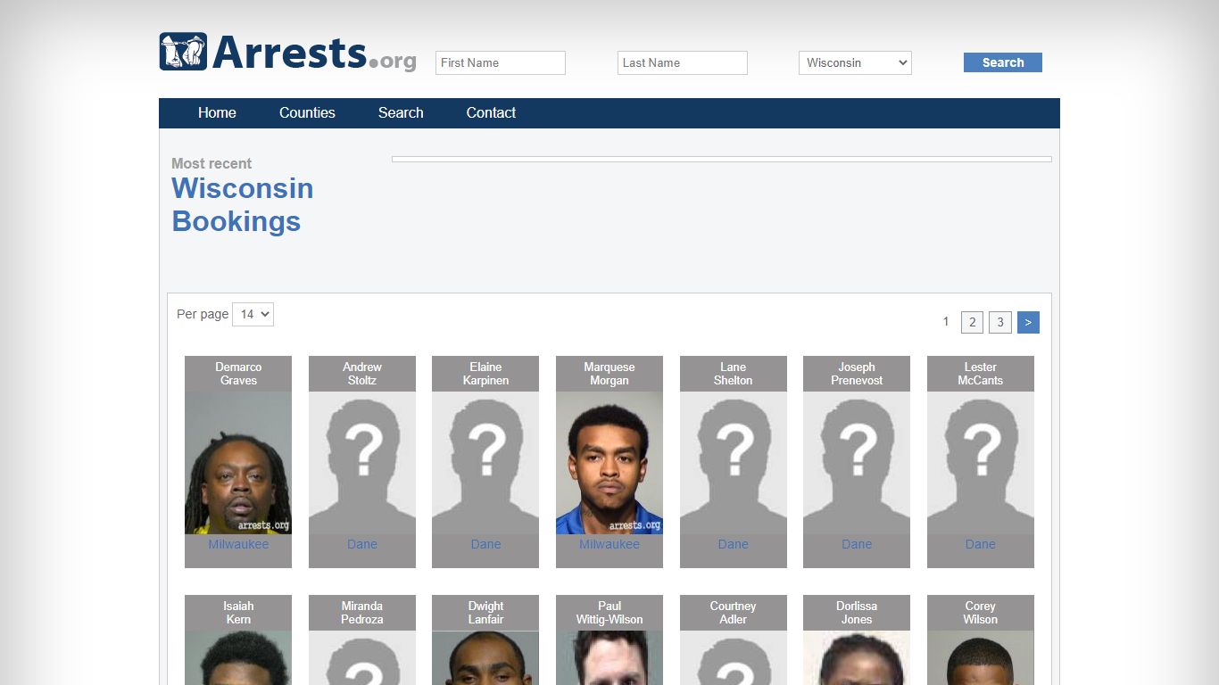 Milwaukee County Arrests and Inmate Search